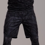 Sublimované šortky - Invictus X - ALL BLACK