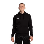 Bavlněná mikina s kapucí - černá