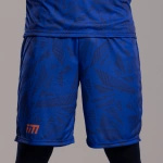 Sublimované šortky - Invictus X - MODRÁ ORANŽOVÁ