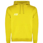 Bavlněná mikina s kapucí - žlutá