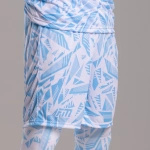 Sublimované šortky - Invictus X - BÍLÁ MODRÁ